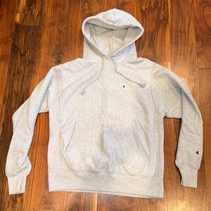 Champion Reverse Weave Gray Hoodie Size Medium